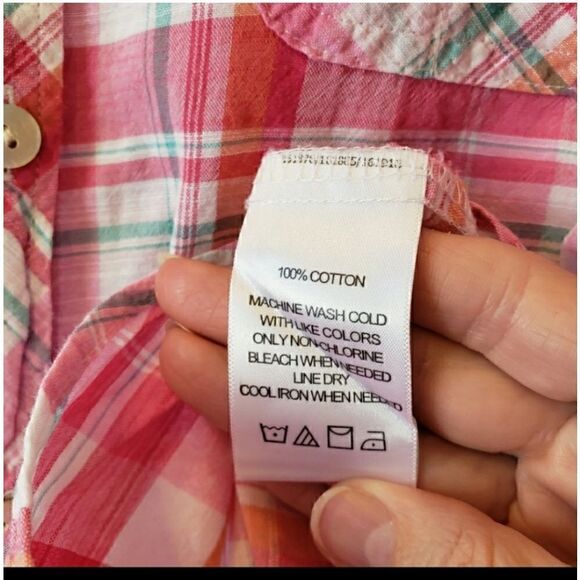 FOXCROFT Plaid Button-down Shirt 10 - Picture 3 of 5